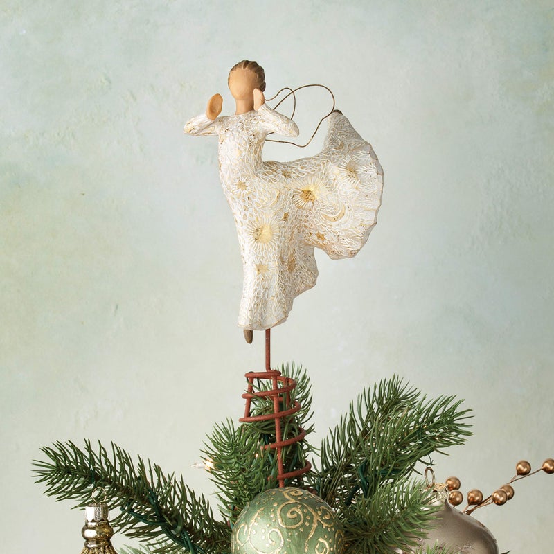Willow Tree Song of Joy Tree Topper, Sculpted Hand-Painted Figure - Image 4